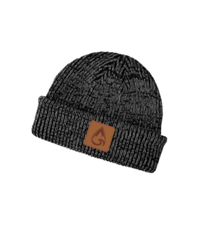 Beanie w/ Leather Patch